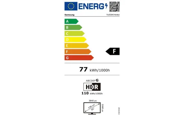 SAMSUNG Téléviseur UHD 4K SA TU55M74HAUXXC